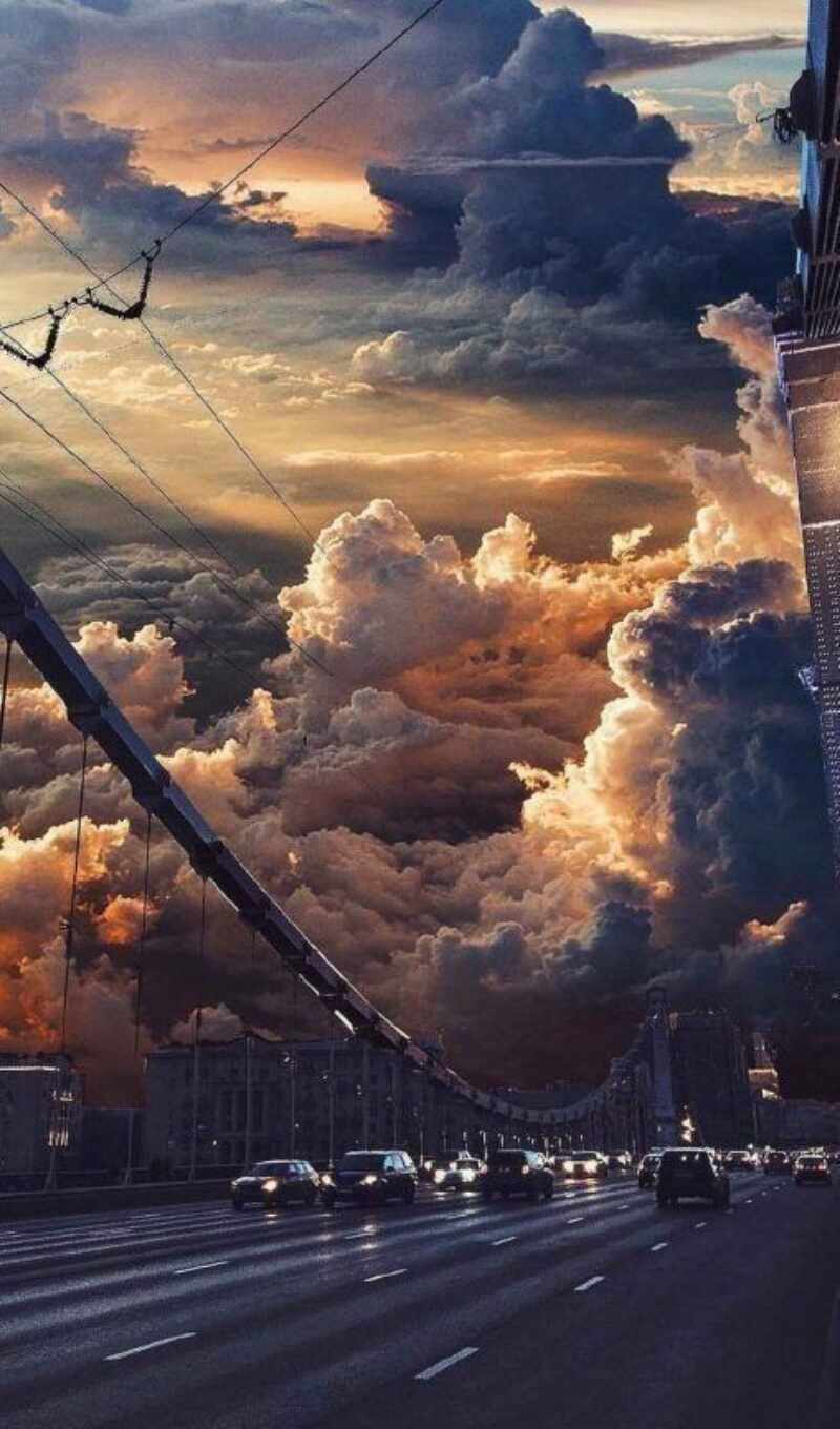 Bridge, moscow, Russia, cloud, nick