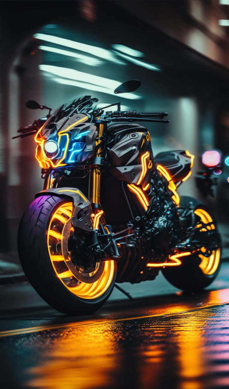 glow, super, bike