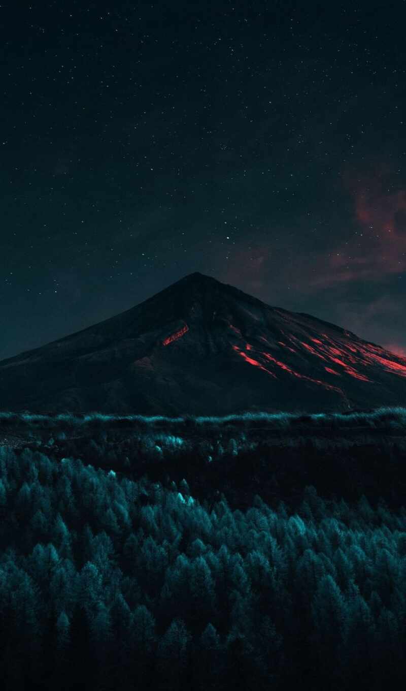 mountain, dark