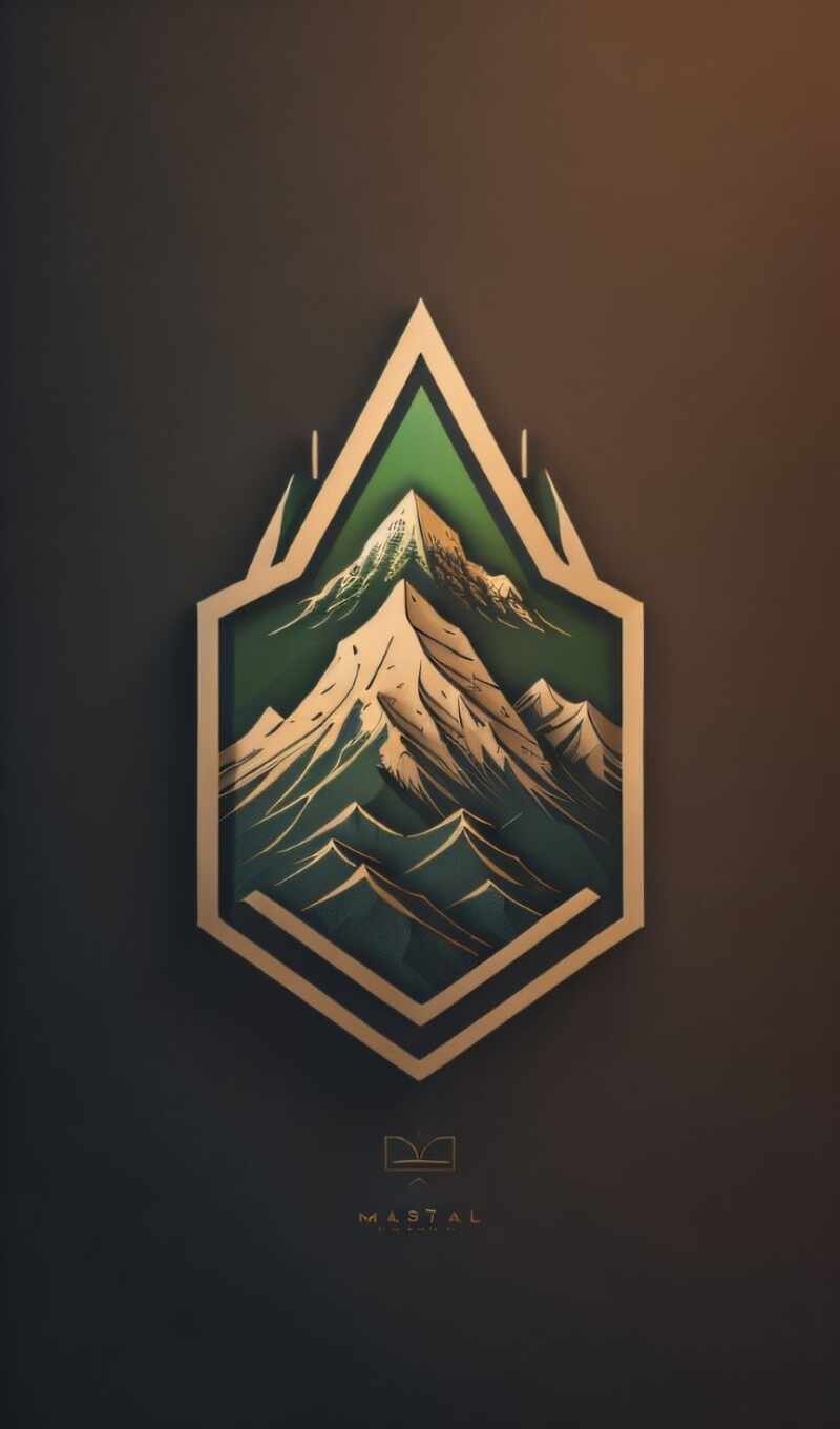 logo, vector, design, mountain, peak, premium, illustration, ah, generate, picture