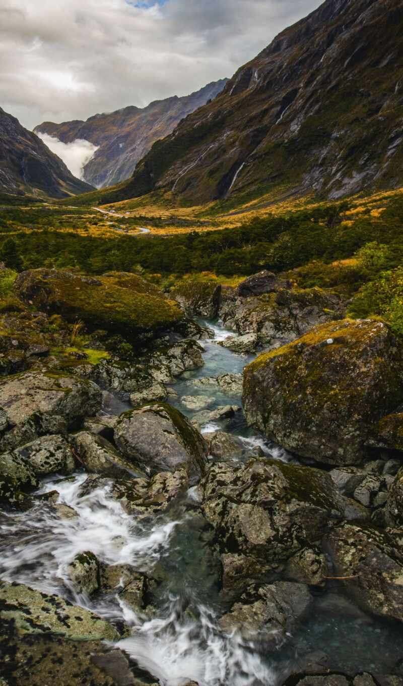 nature, rock, landscape, valley, creek
