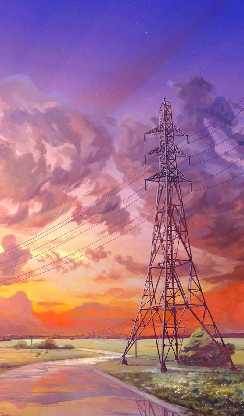 art, summer, sunset, which, beautiful, expensive, illustration, art, drawing, Chebynkin