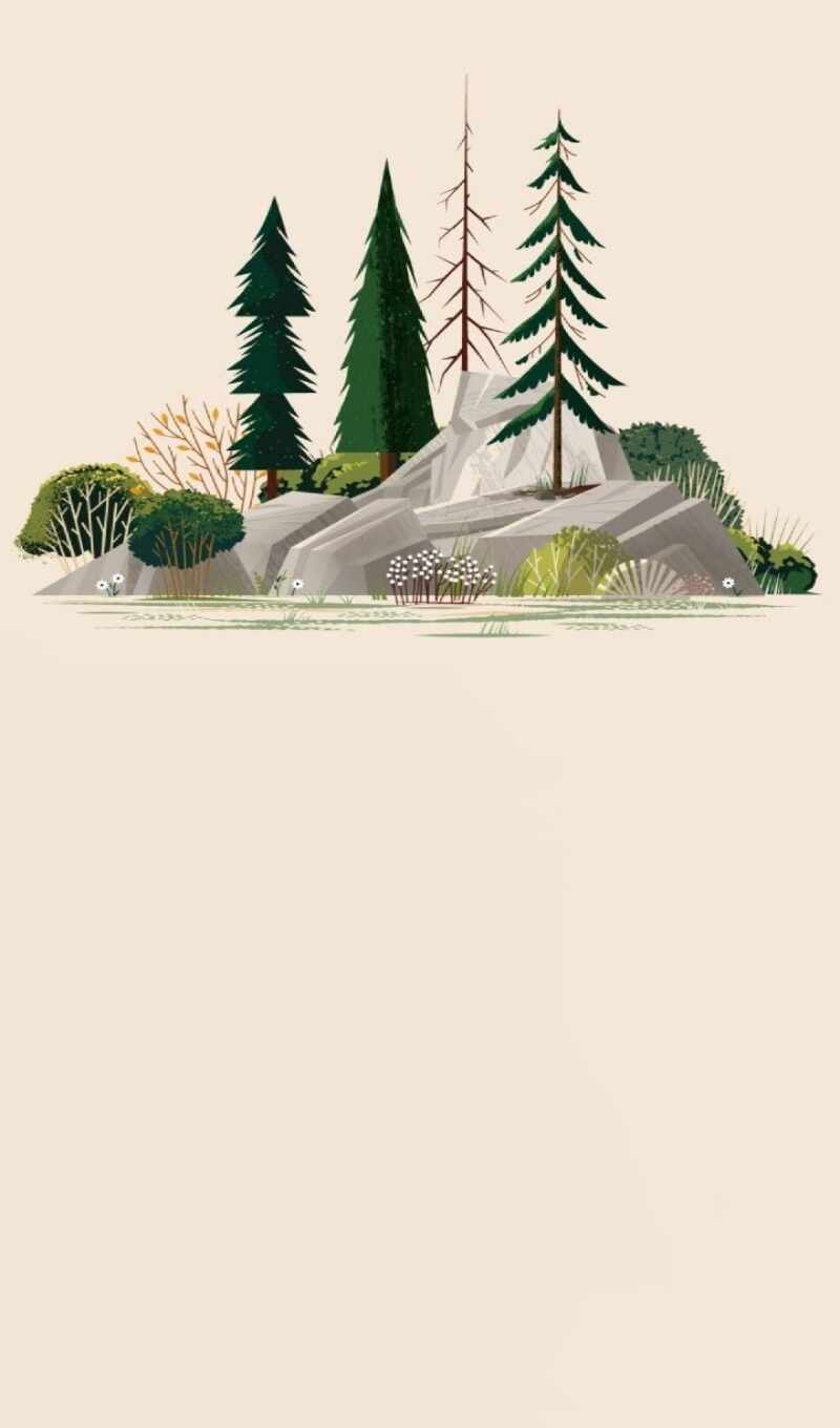 nature, art, picture, design, rock, to find, minimalism, illustration, minimal, thous, fore