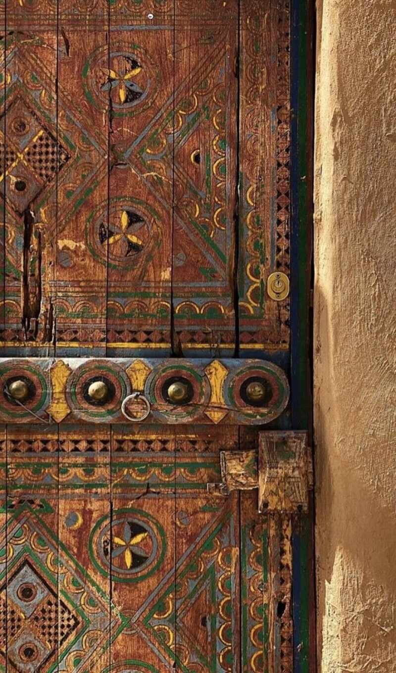 pattern, the door