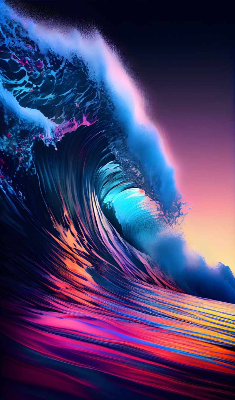 paint, wave
