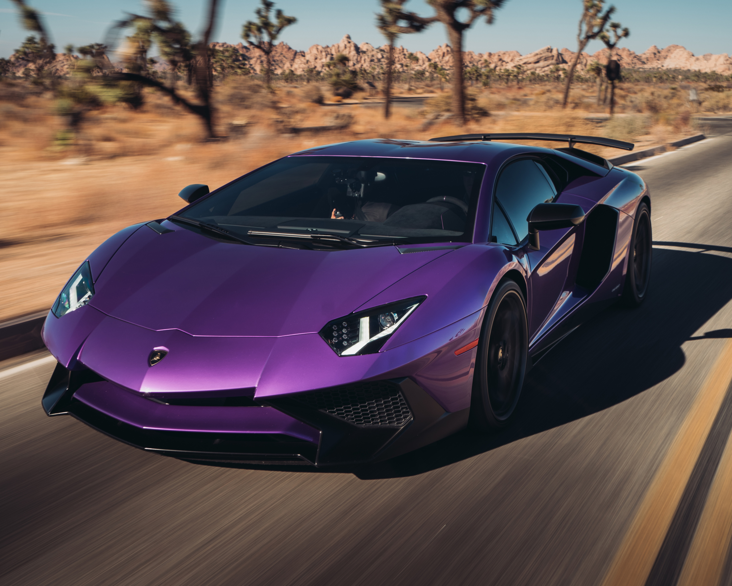 Обои lamborghini, фиолетовый, aventador, раздел Машины, размер 6000x3375 -  скачать бесплатно картинку на рабочий стол и телефон