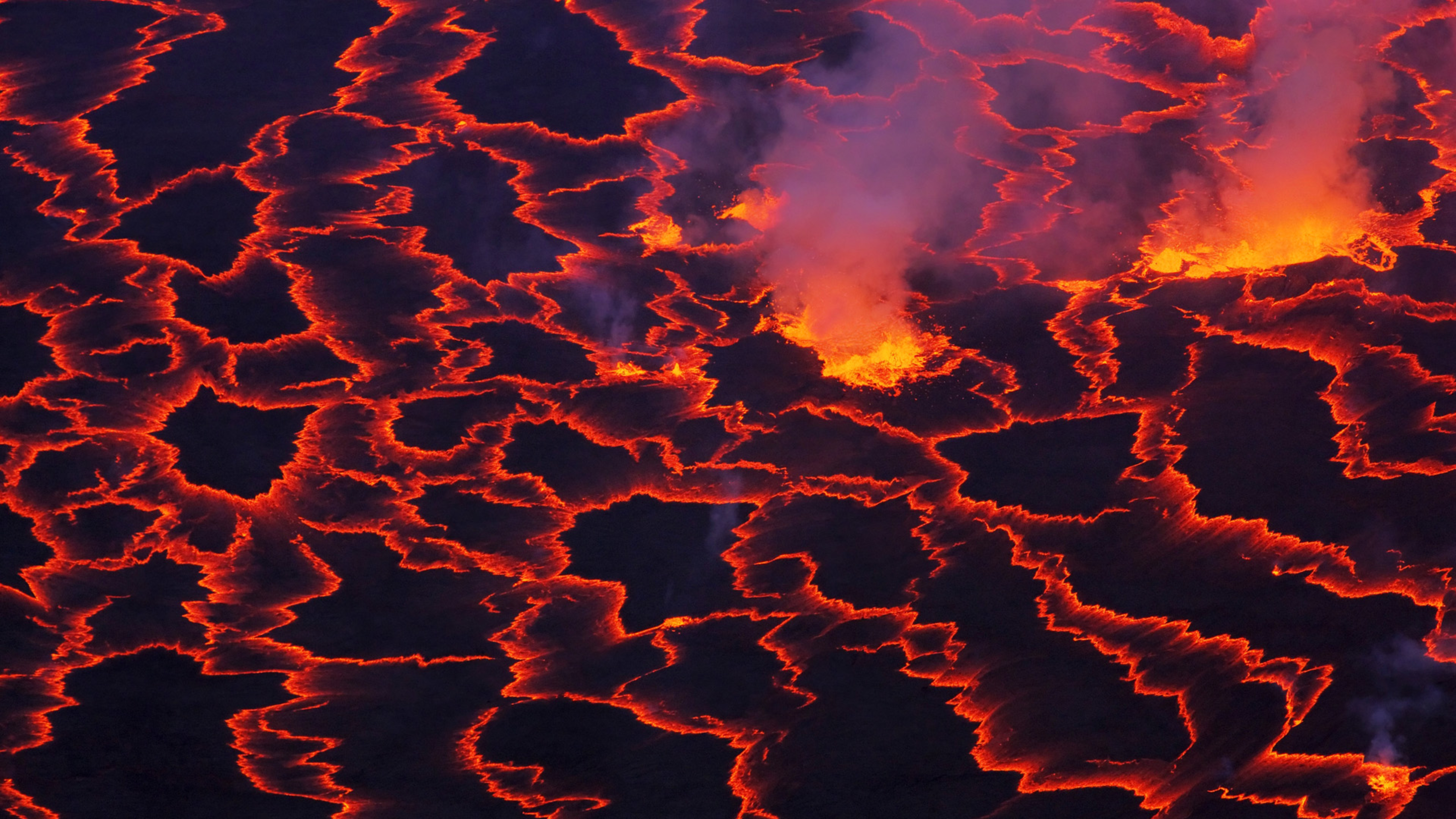Обои лава вулкан огонь раздел Природа размер 1920х1080. 