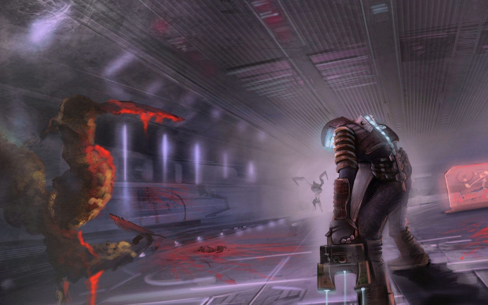 есть человек, стоящий на табурете в комнате с огнем