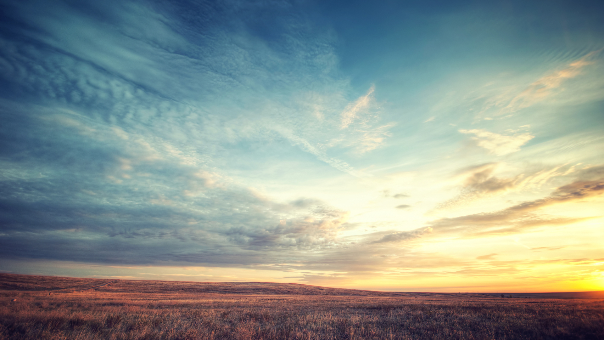 небо, взгляд, рассвет