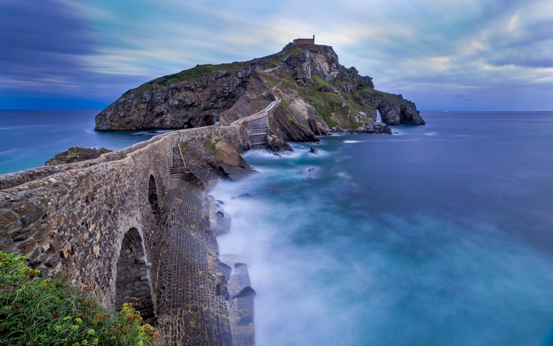 gaztelugatxe, лестница, сан