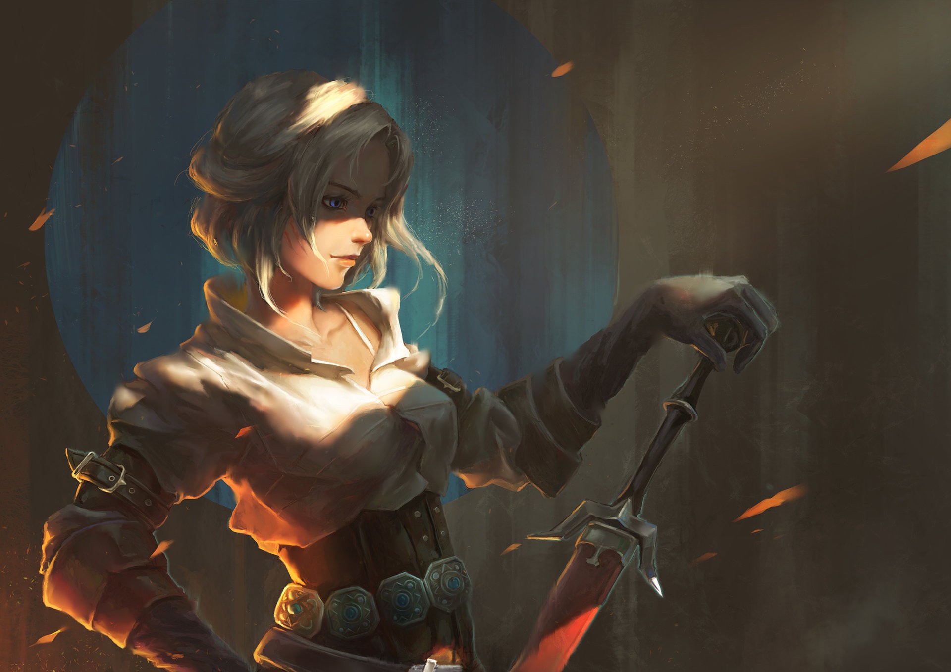 witch, drawing, kartinkin