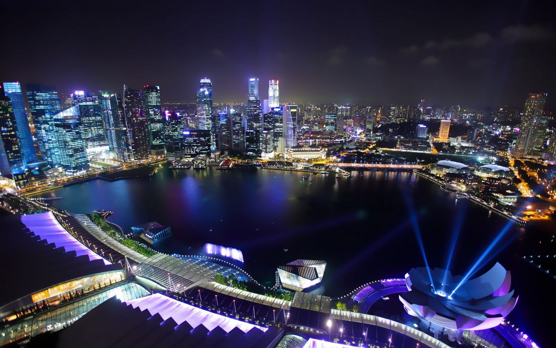 singapore, город, bay Фон № 143267 разрешение 1920x1200