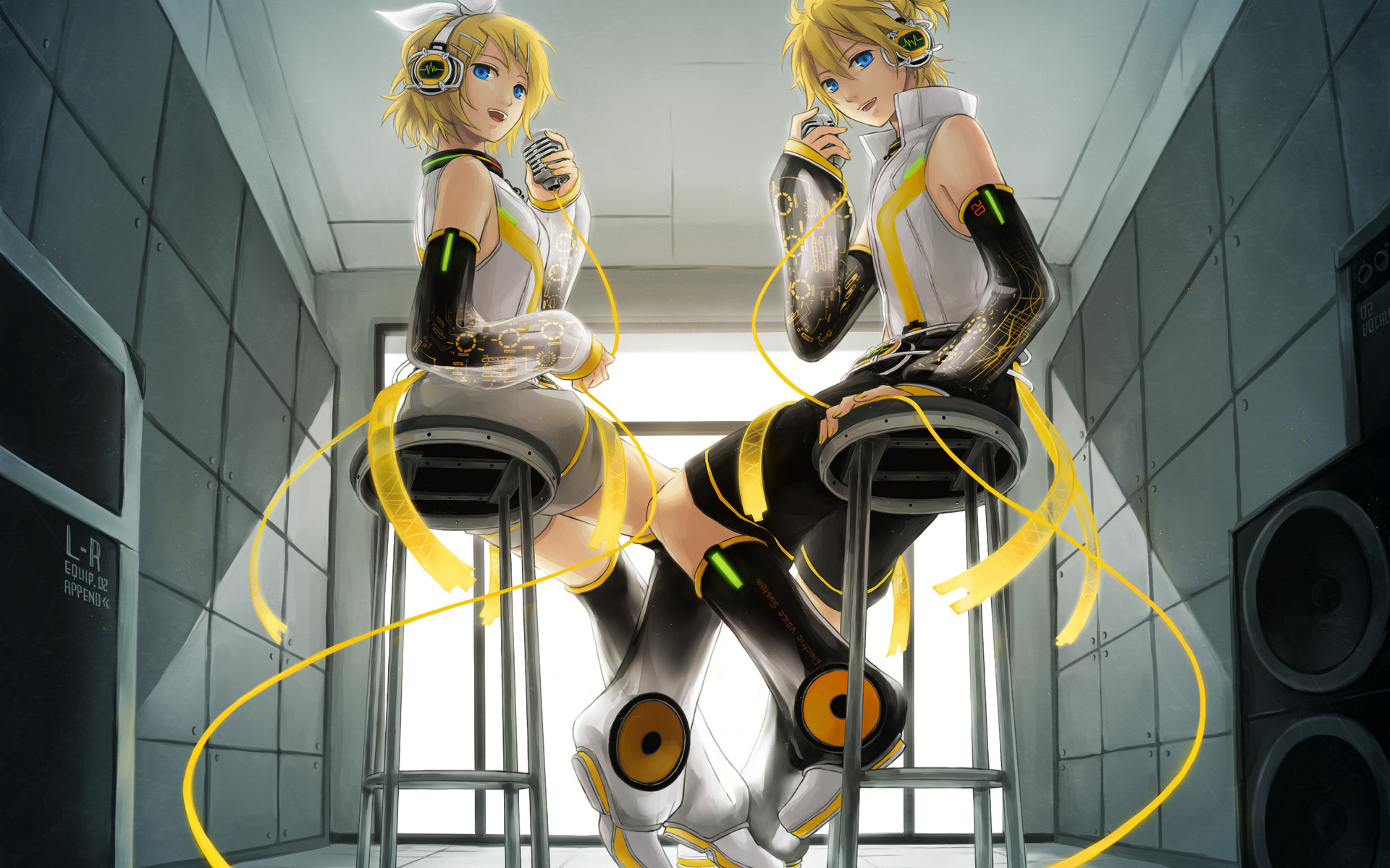 kagamine, len, rin Номер 91566 Разрешение 1920x1200