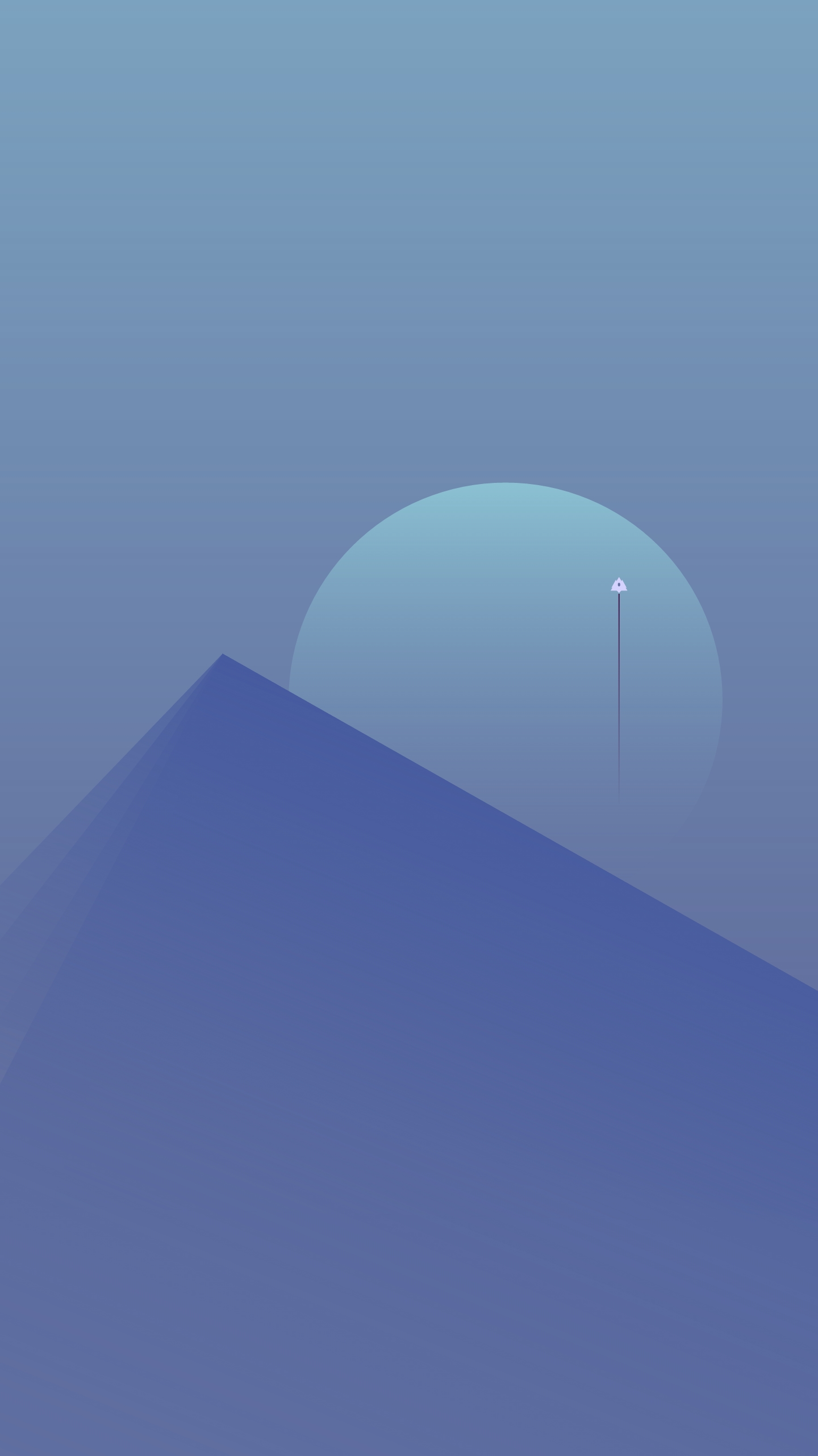 луна, пейзаж, искусство