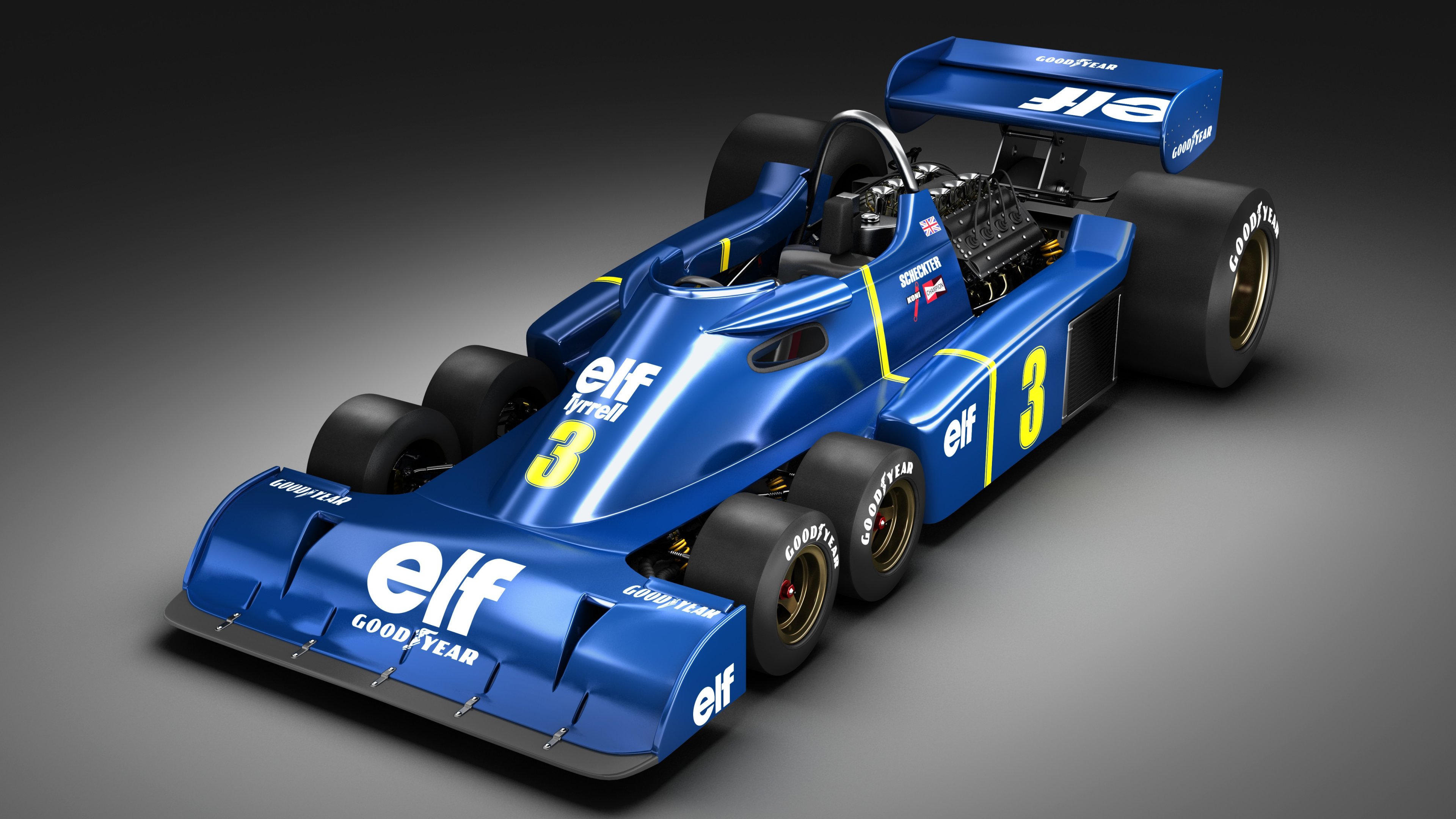 1 гоночные автомобили. Tyrrell p34. 6 Колесный Болид f1. Tyrrell f1 1998. Тирелл формула 1.