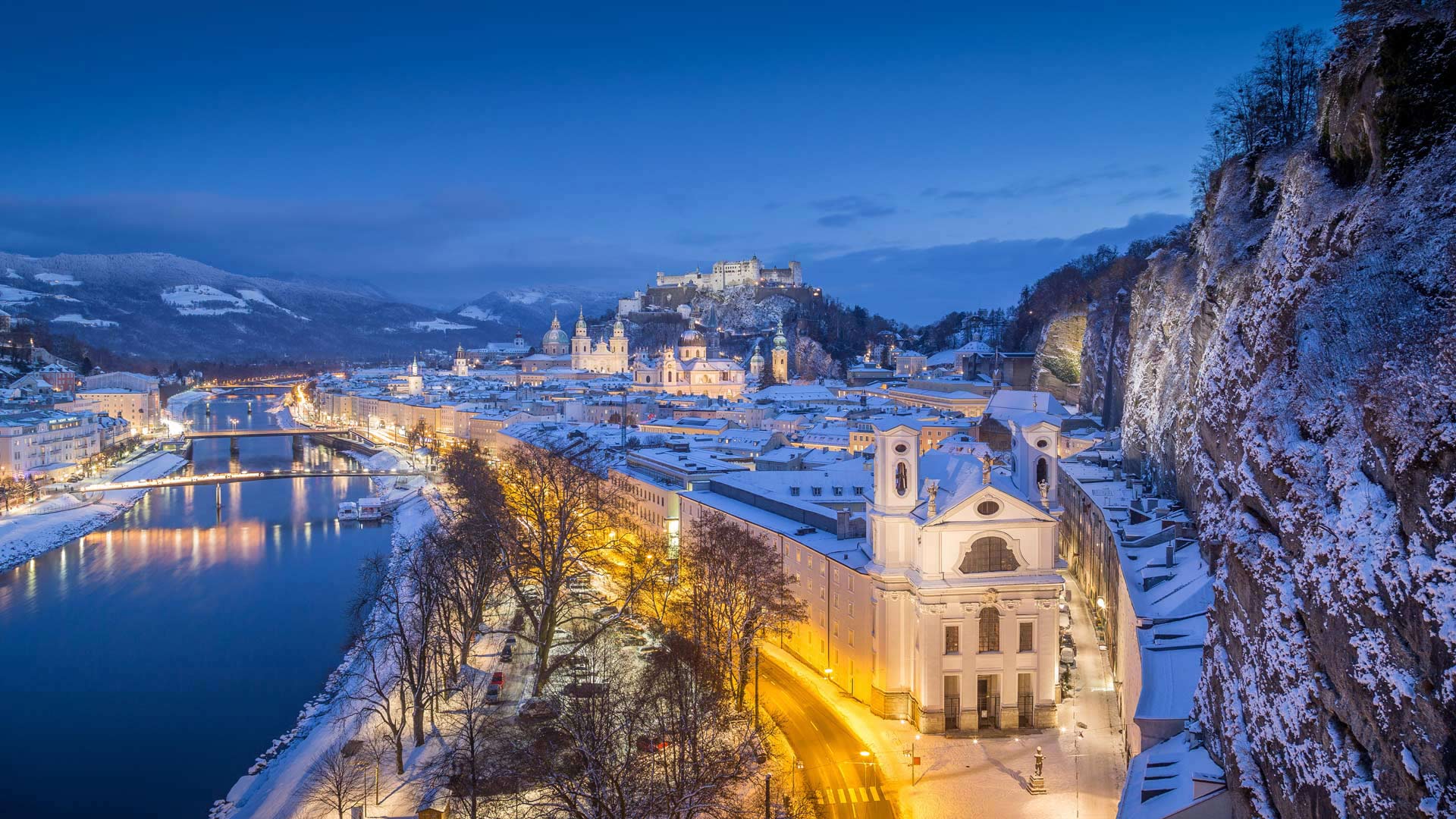 winter, salzburg, австрия