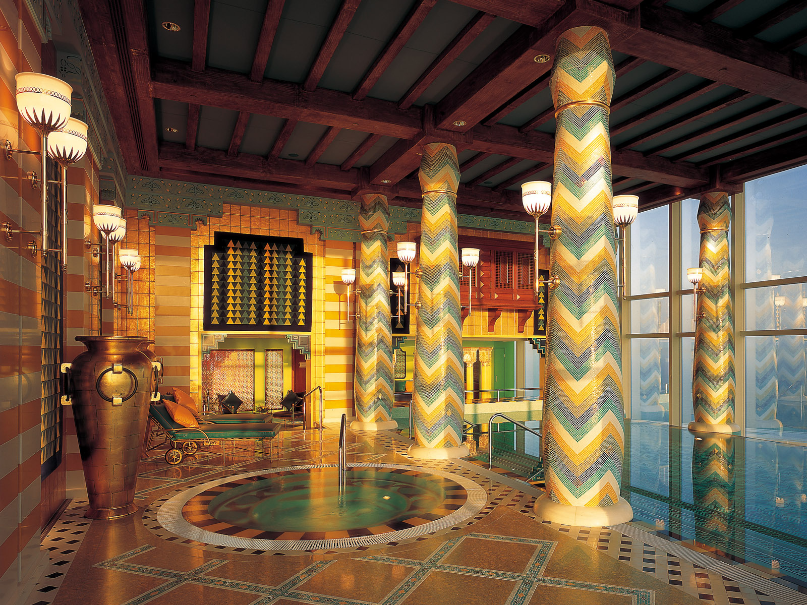 pool, burj