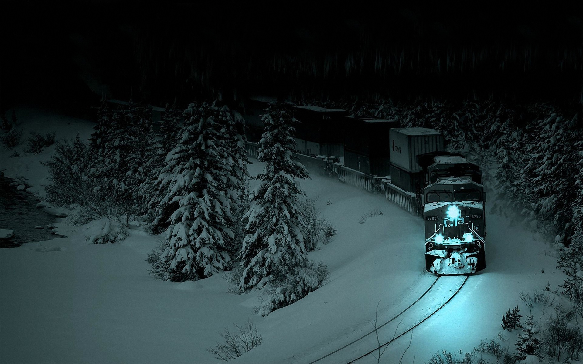 новый год домик огоньки поезд снег без смс