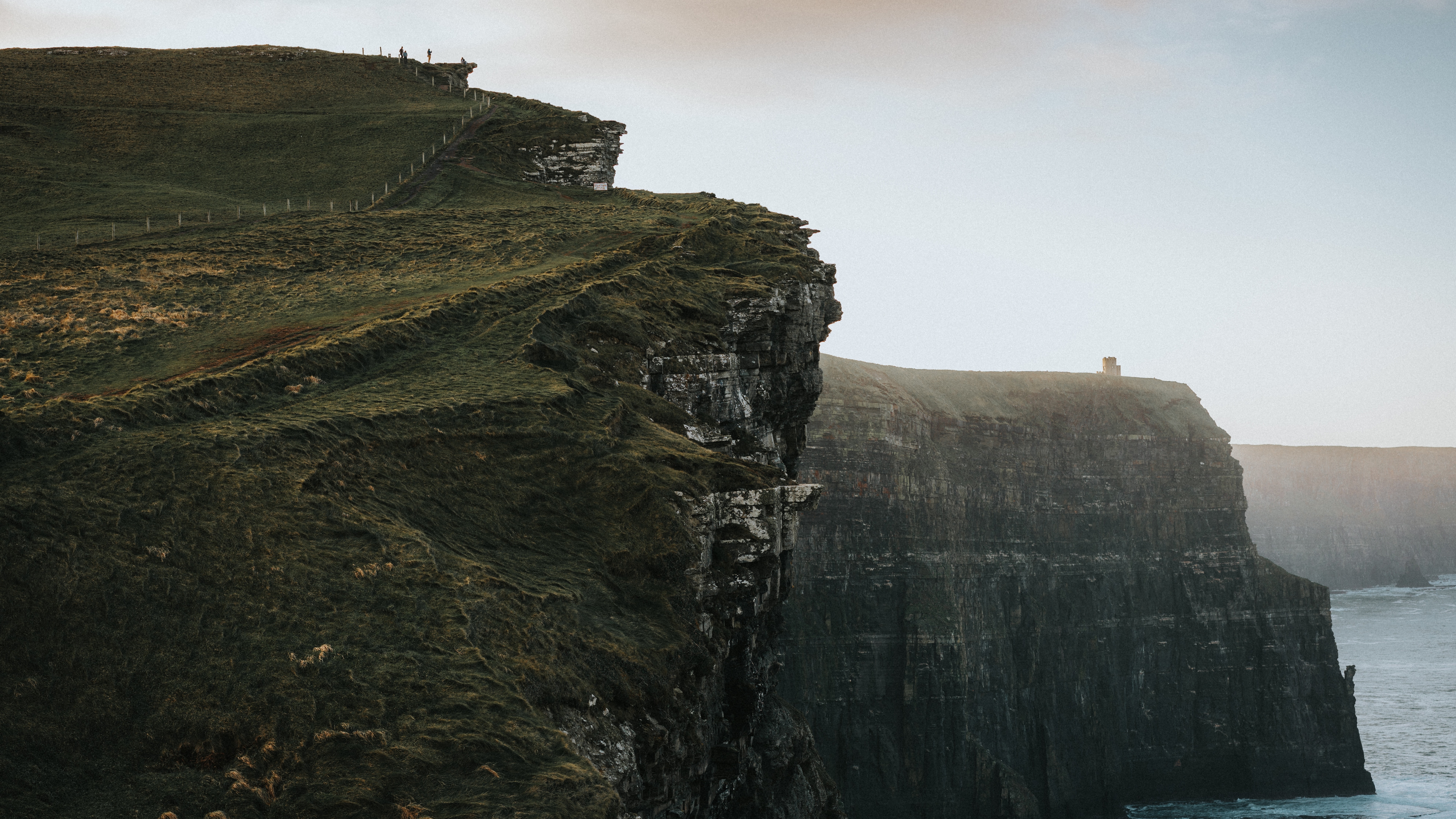 cliff, water, adventure