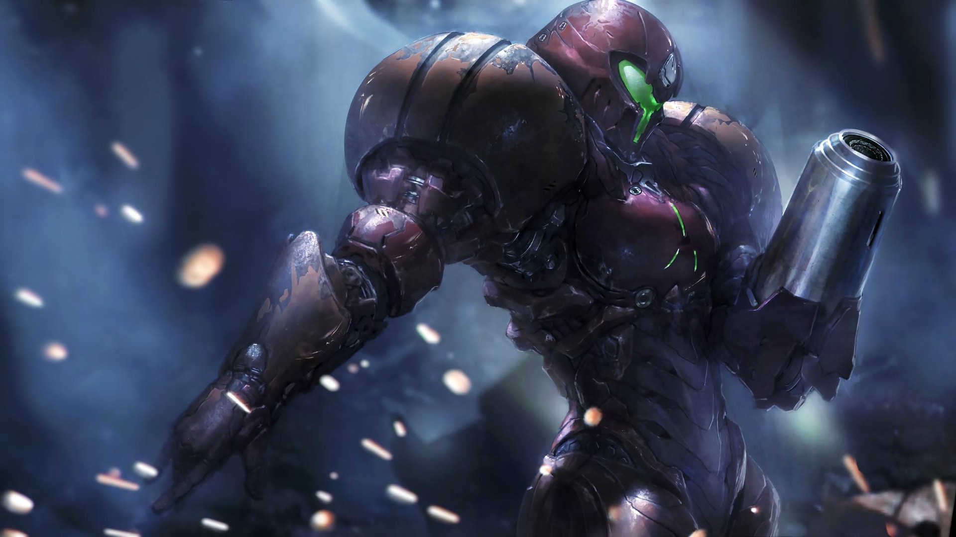 metroid, fond, samus