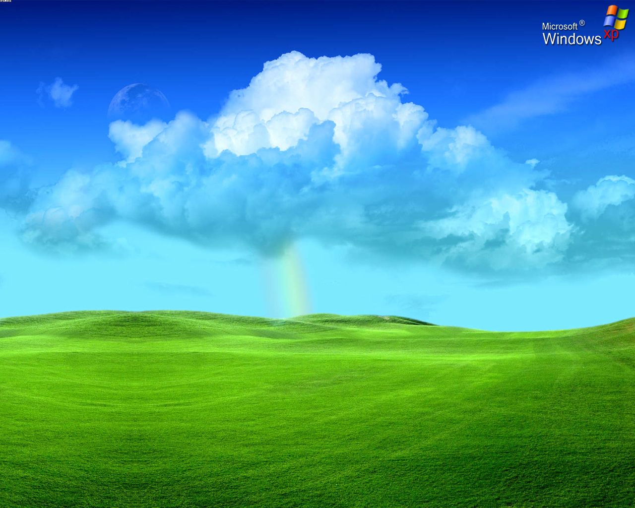 природа Windows Vista трава поле Microsoft без смс