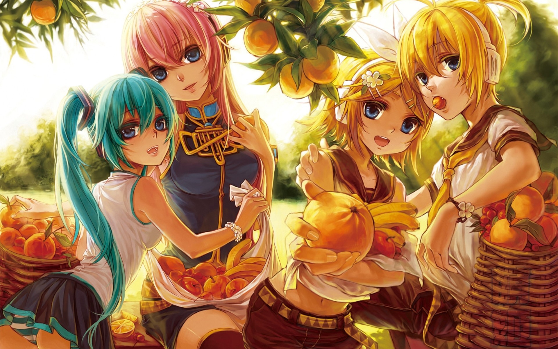 kagamine, len, rin