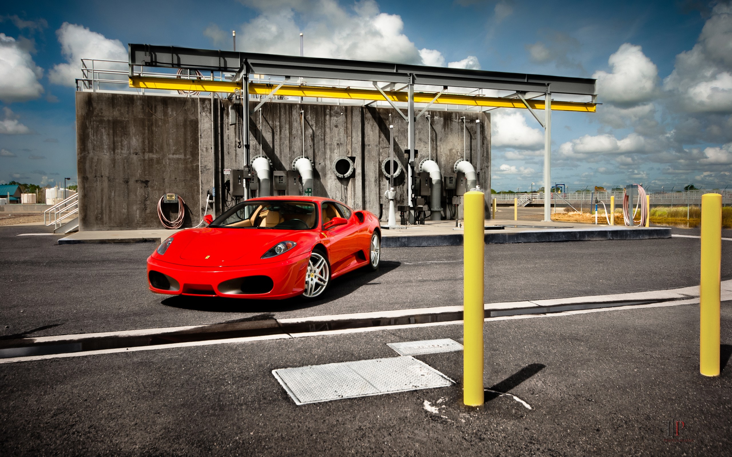 ferrari, красный, фото