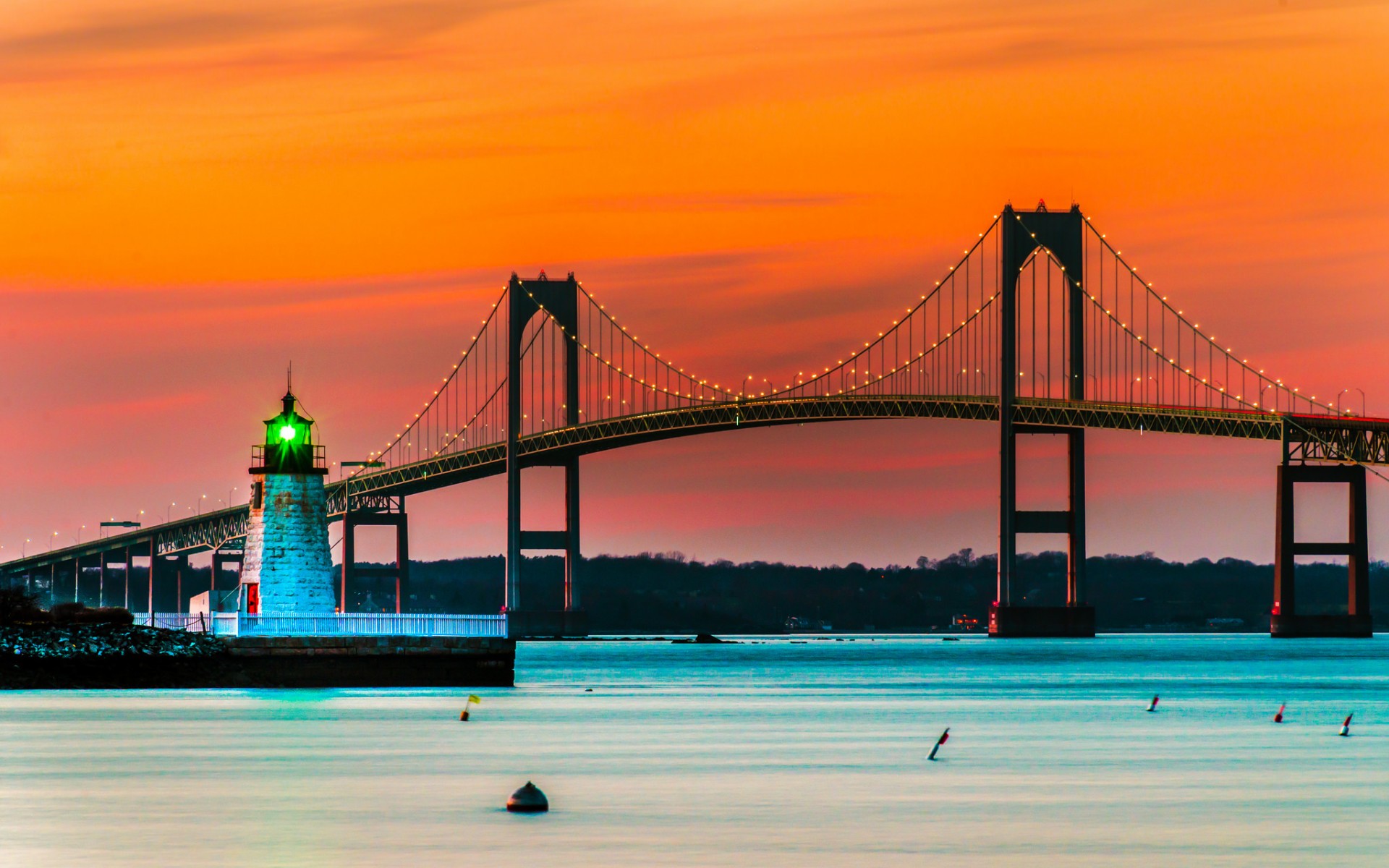 newport, мост, pell