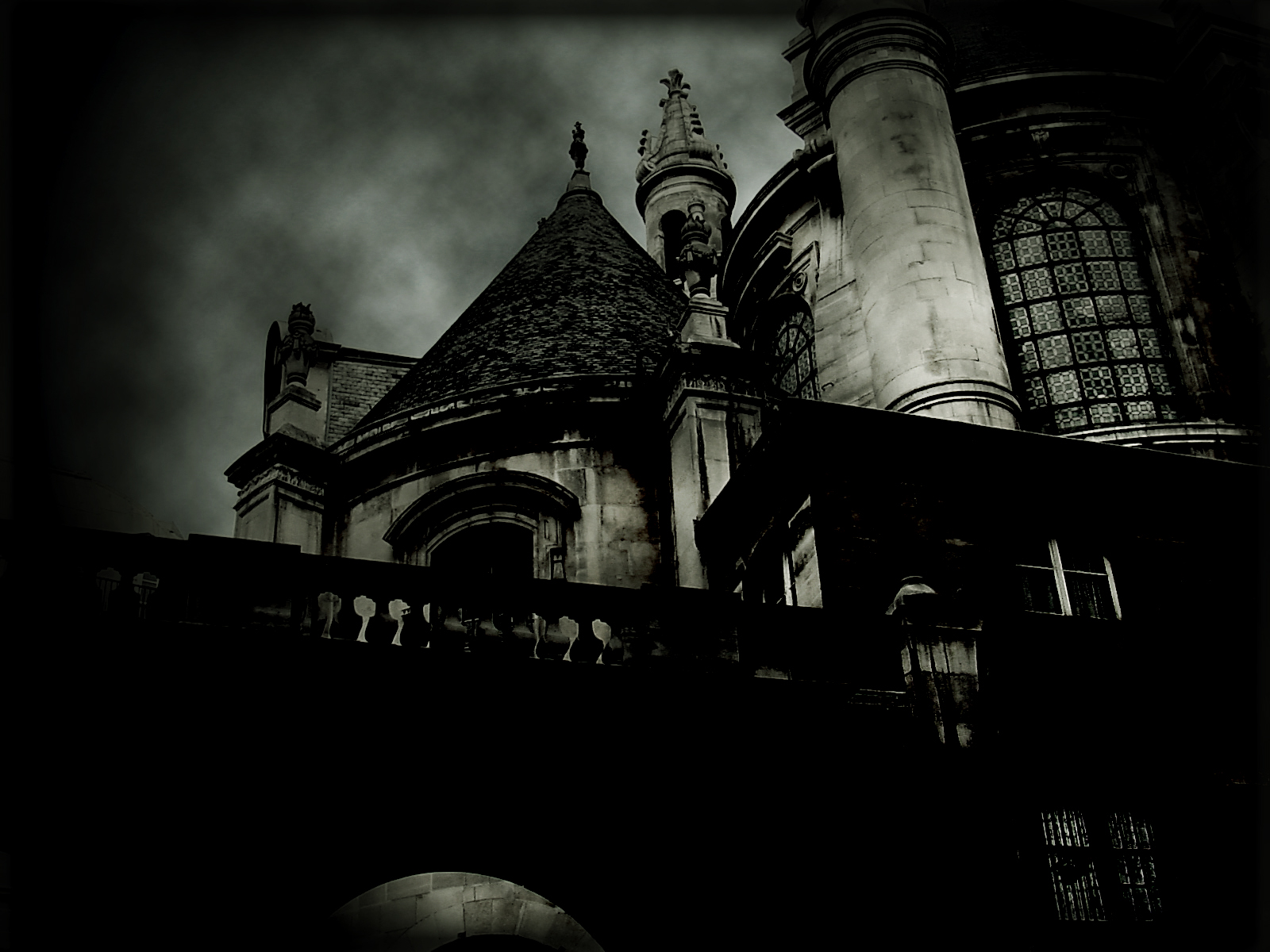 dark, castle, haunted