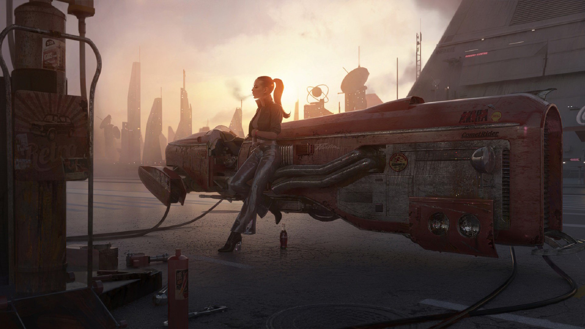 искусство, футуристическое, искусство