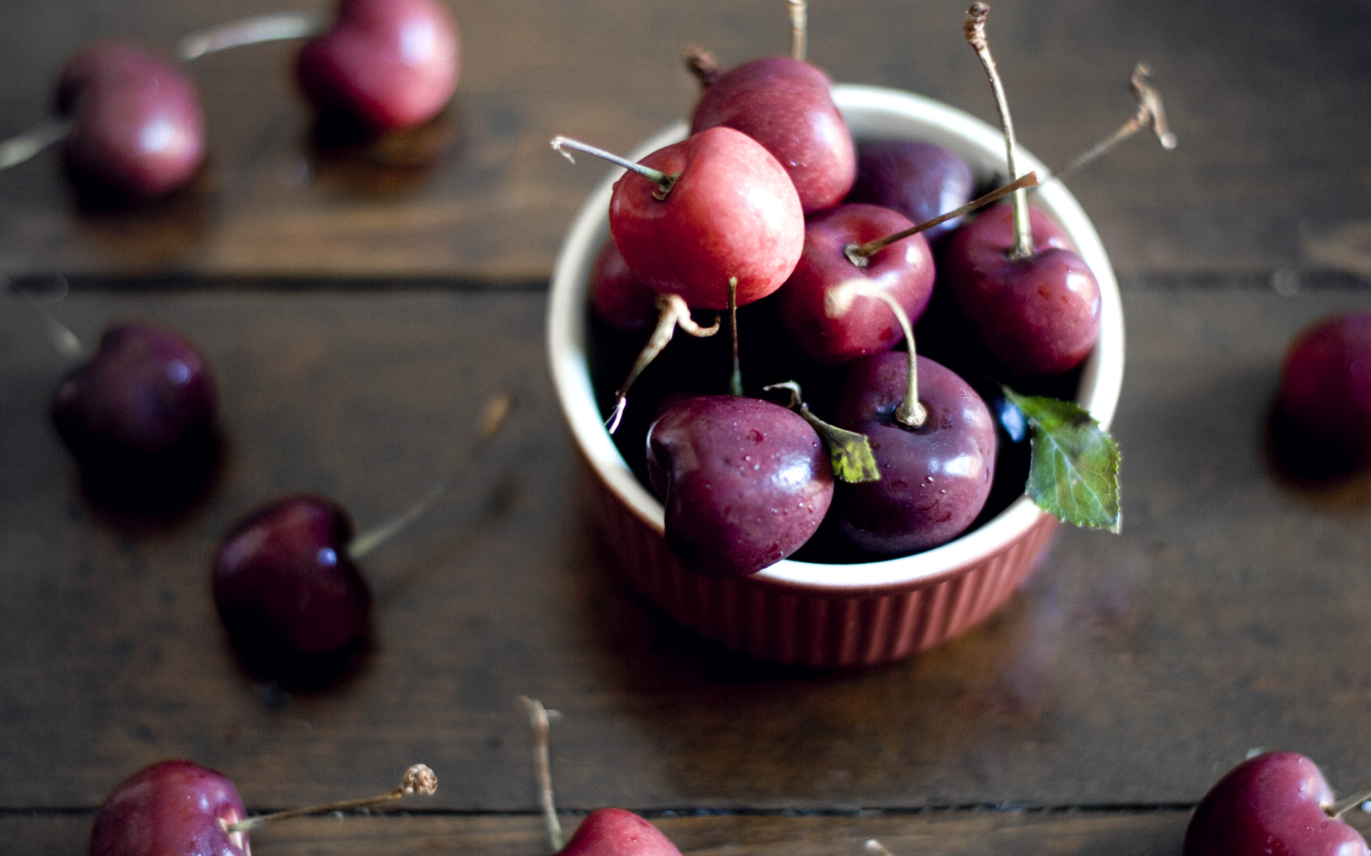 ягода, вишня, спелый