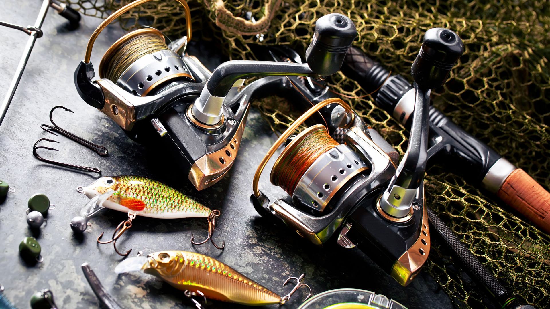 рыба, удочка, тали