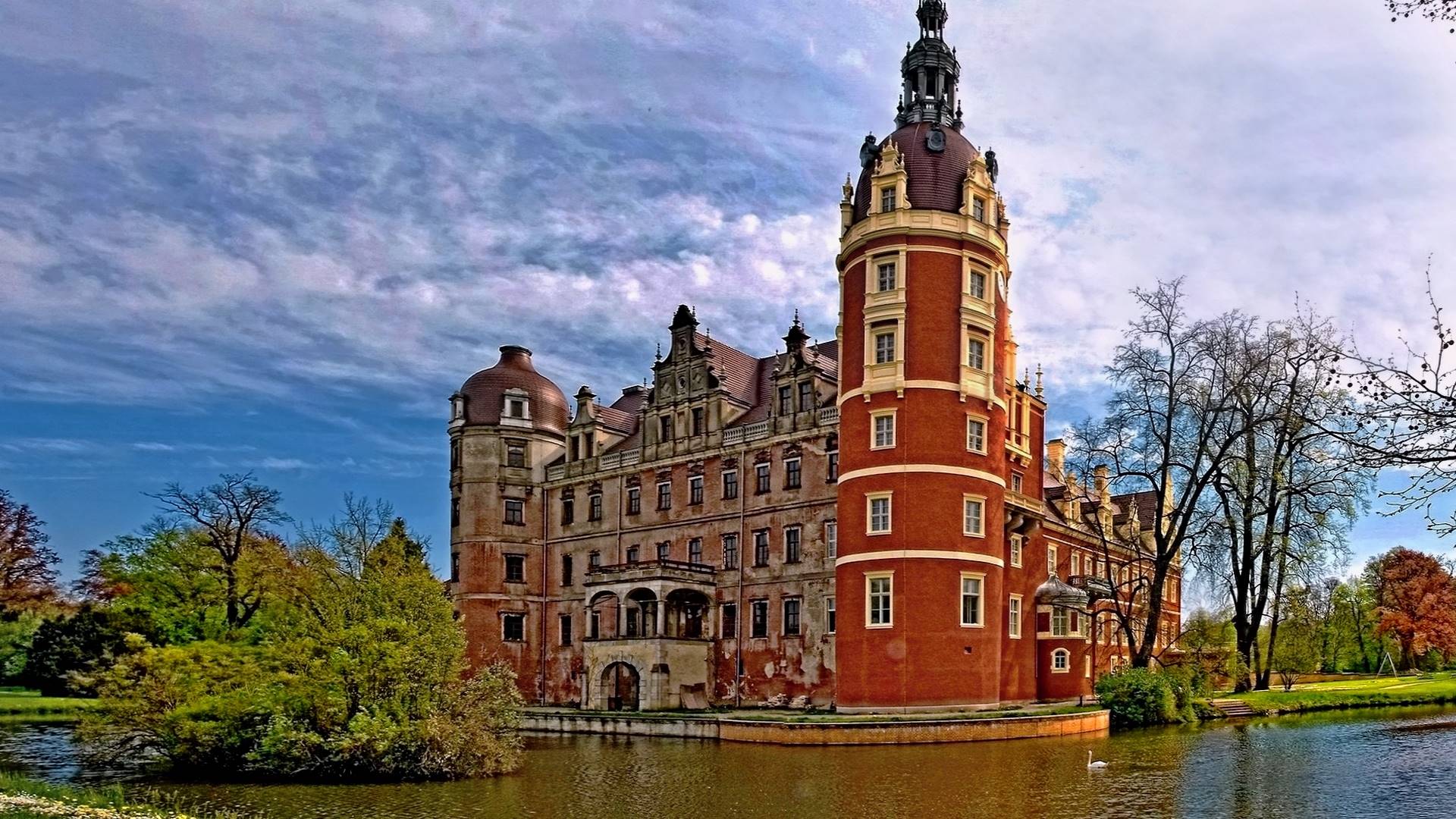 мускау, замок, парк