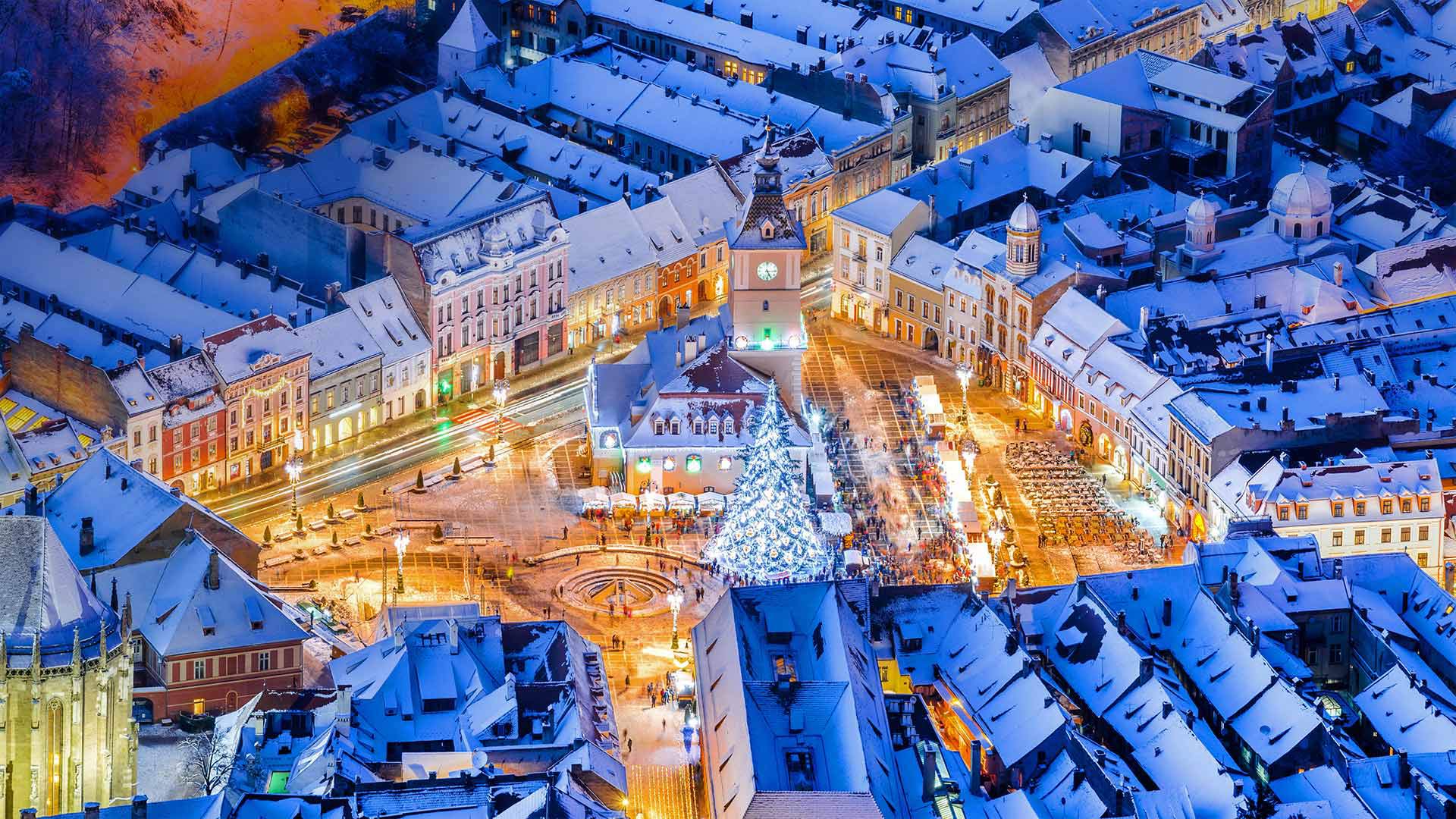 christmas, romanian, market