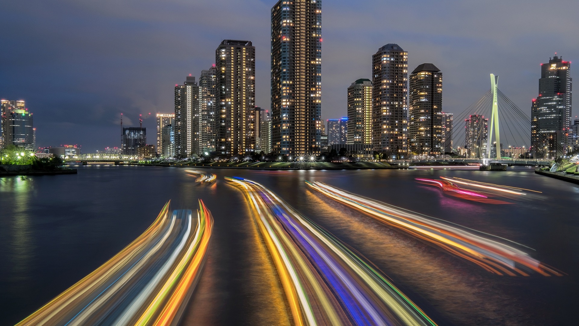 мост, tokyo, япония