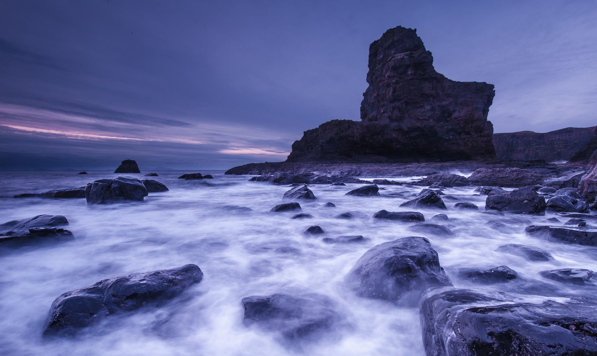 скала, море