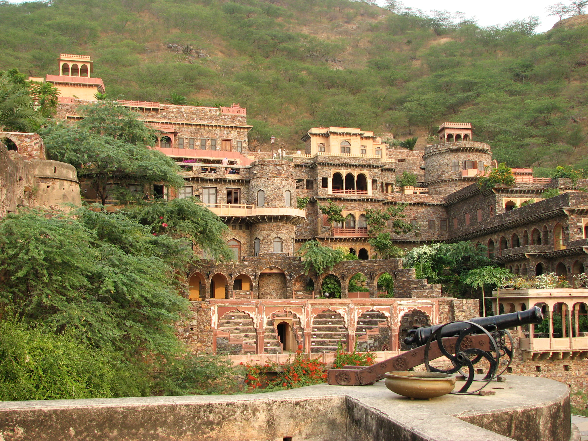 форт, neemrana, дворец