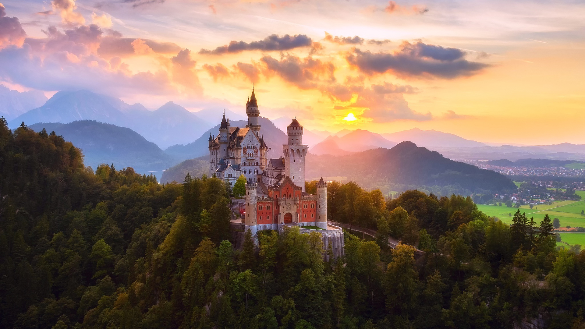 замок, германия, замок