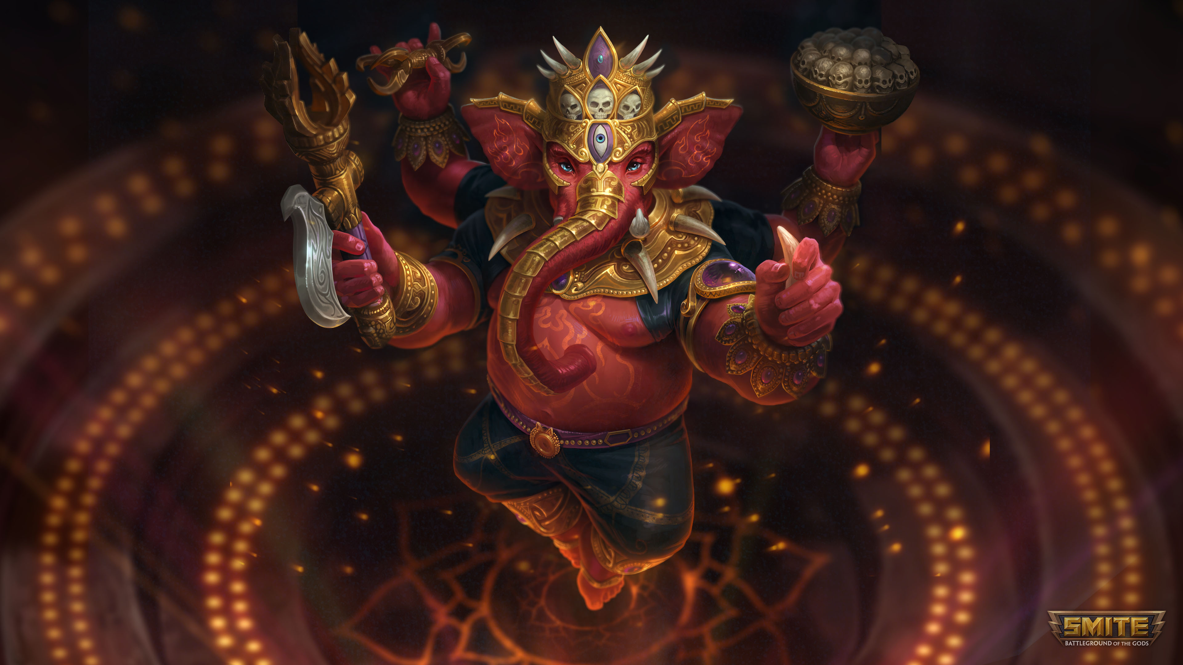 ganesha, smite, кожа