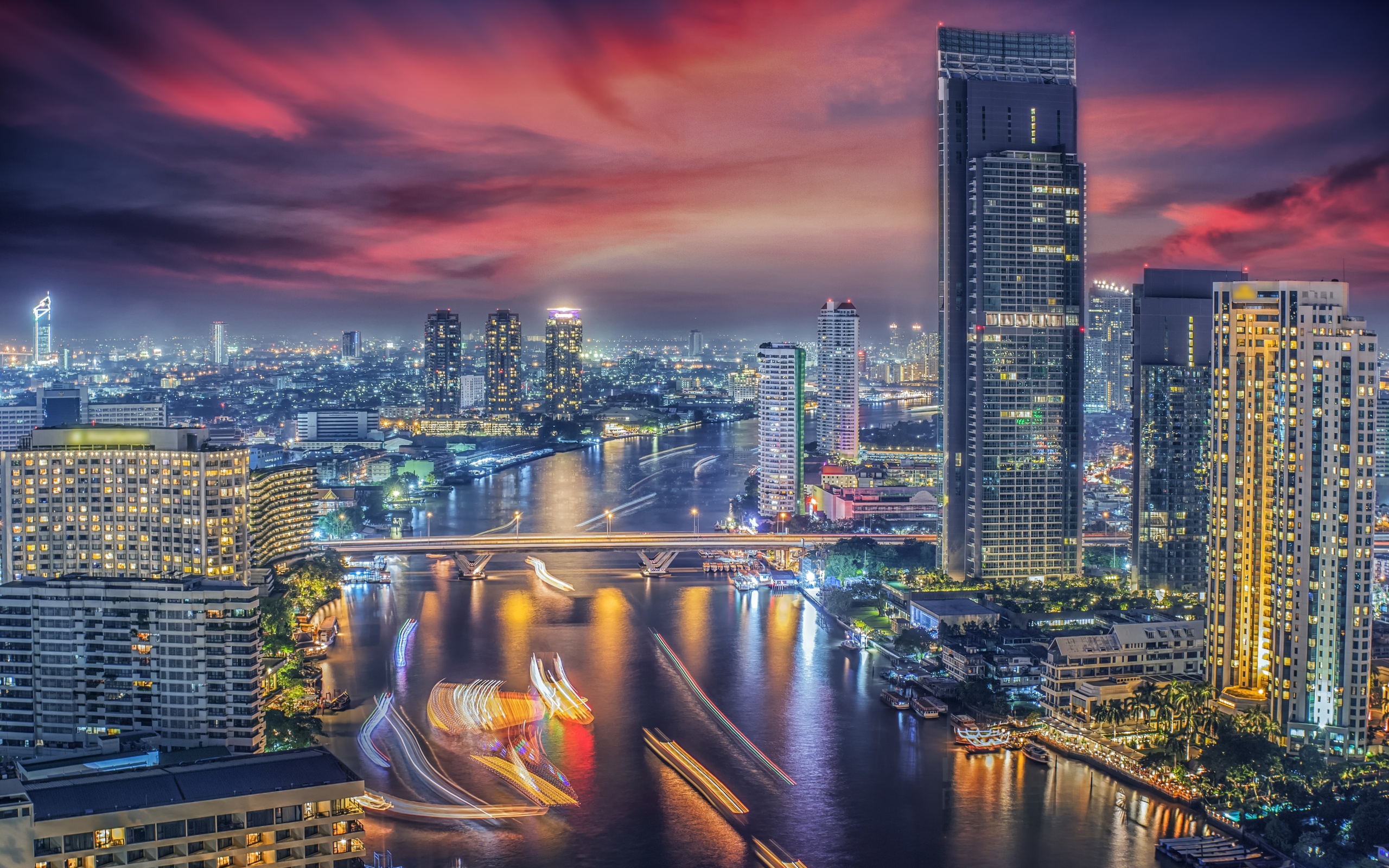 Бангкок Таиланд ночь скачать