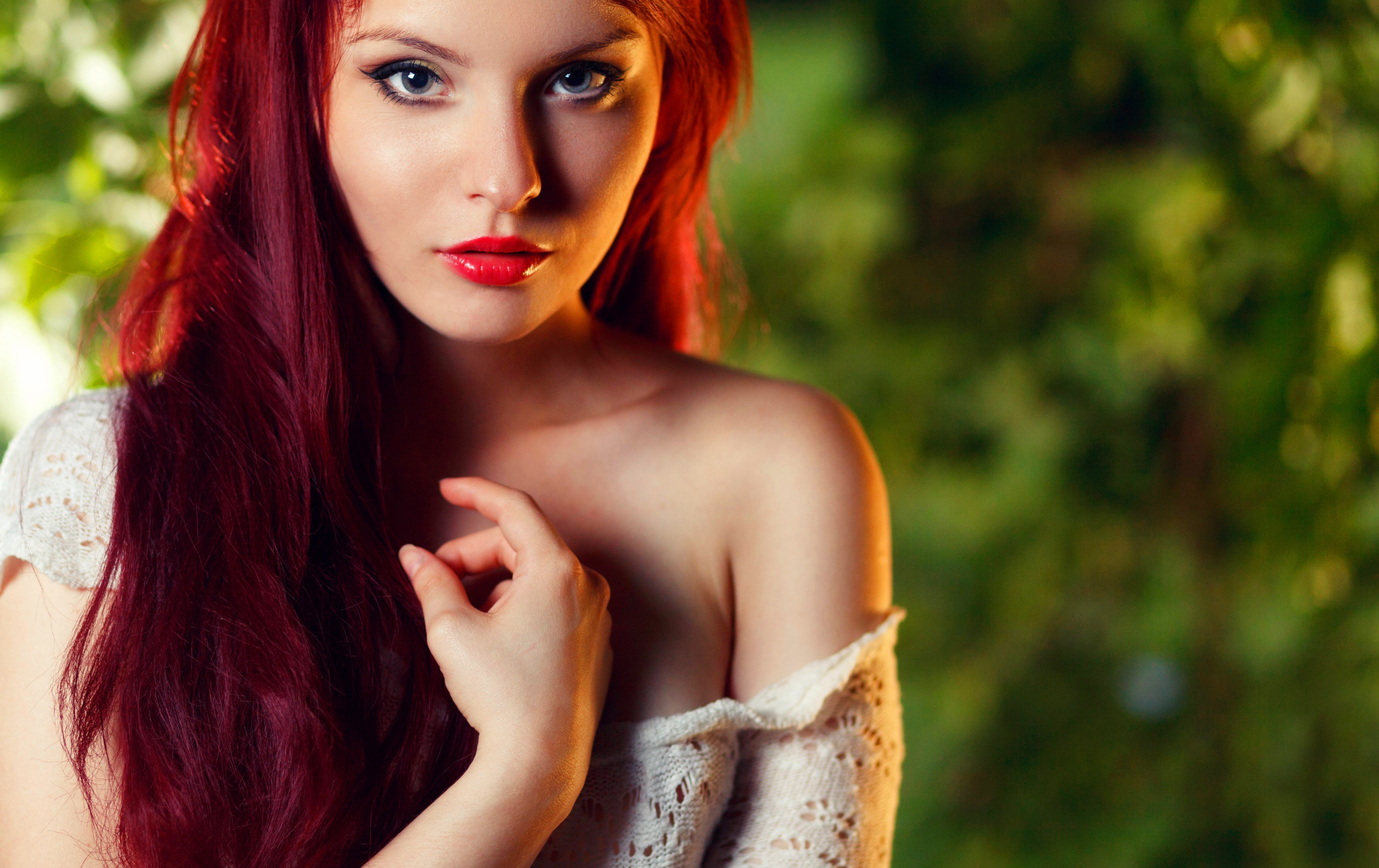 Red hair woman