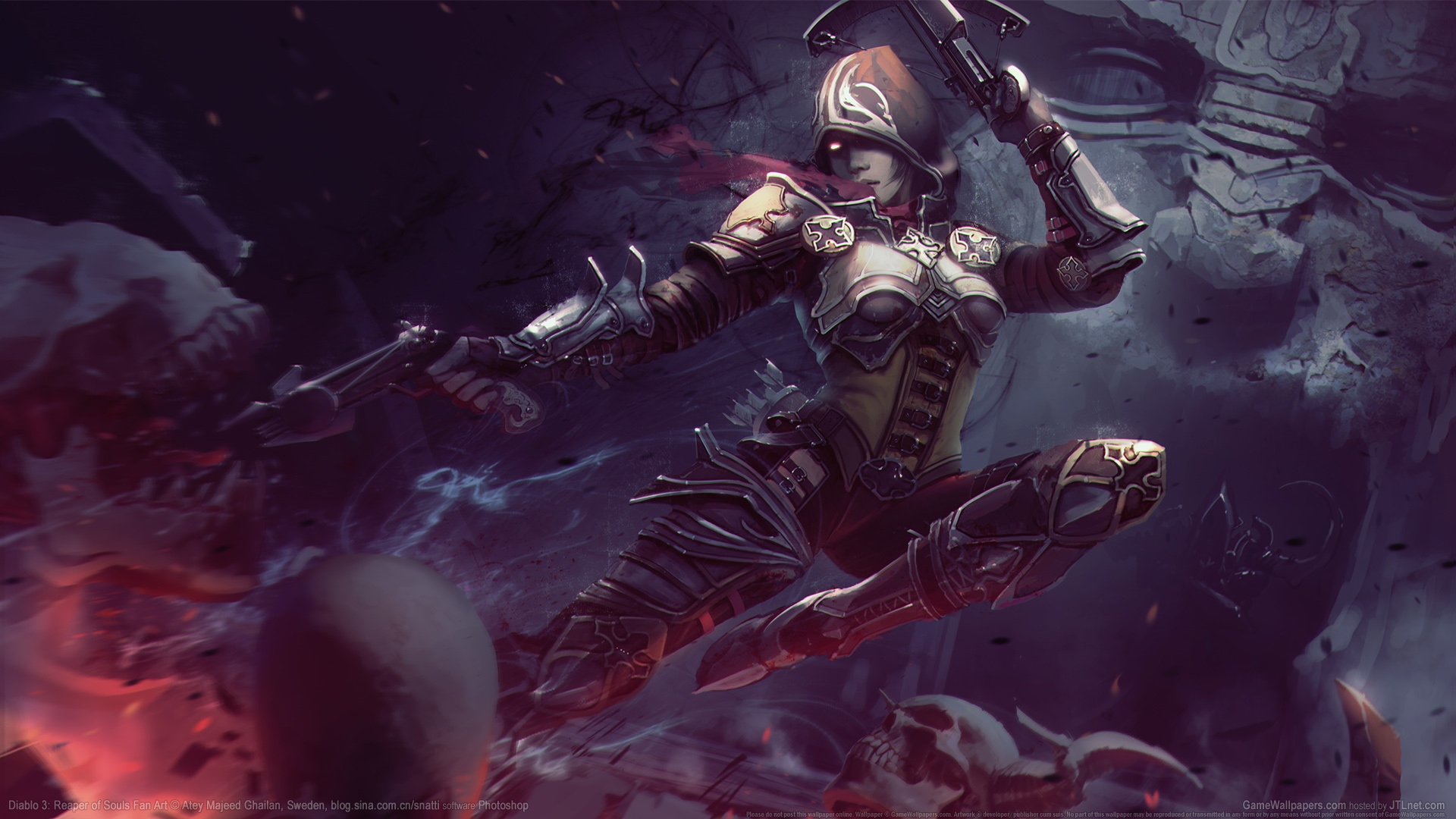 diablo, iii, охотник No 112930 Разрешение 1920x1080