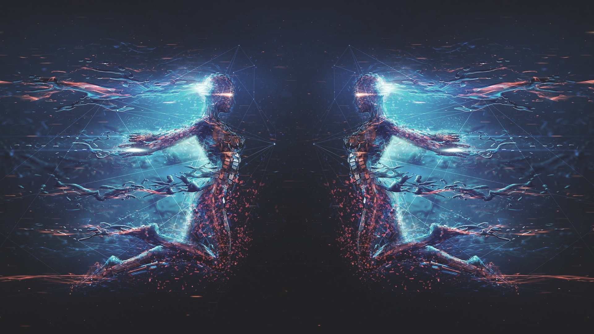 человека, горит, арта