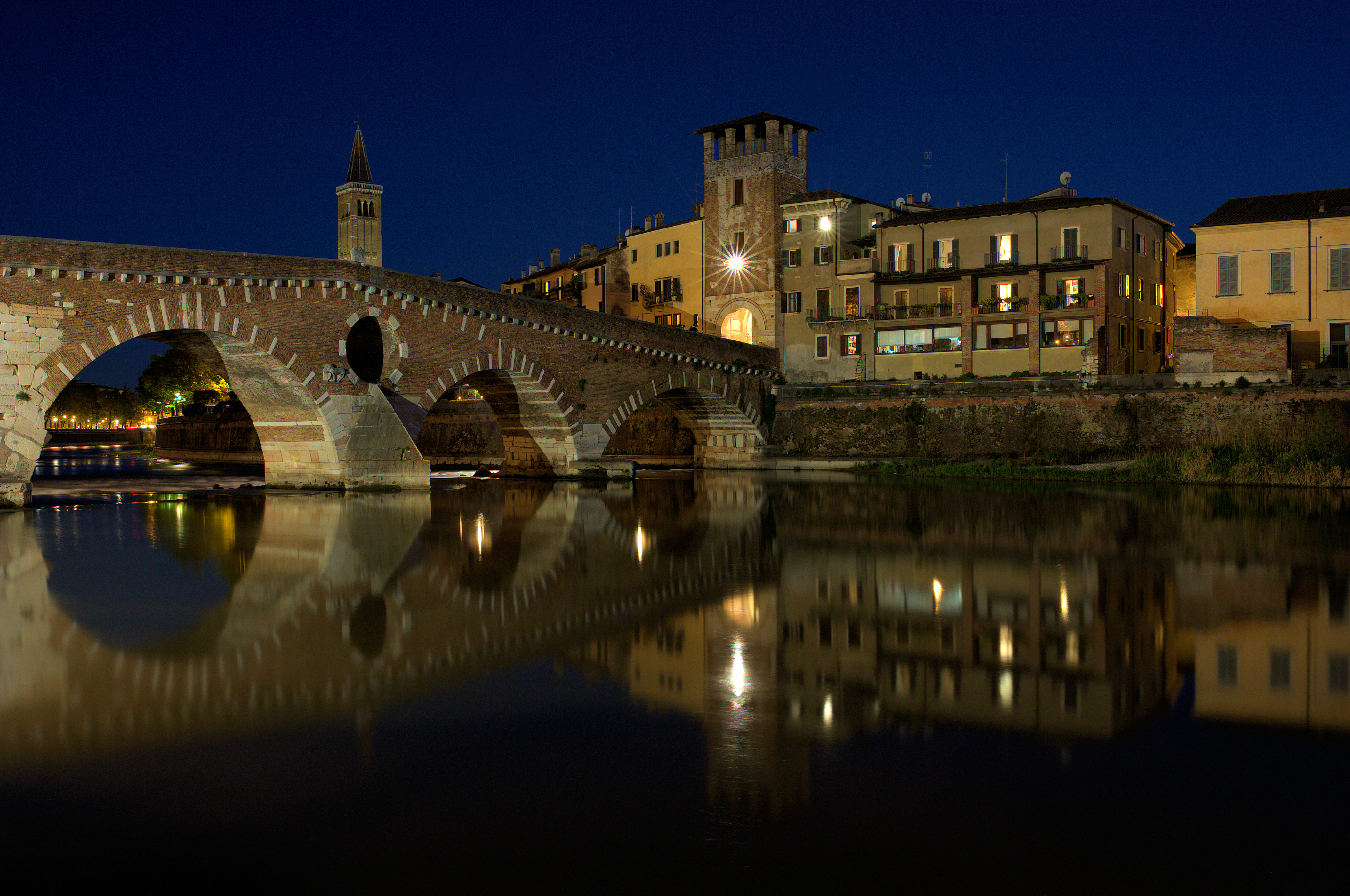 ponte, ночь, pietra