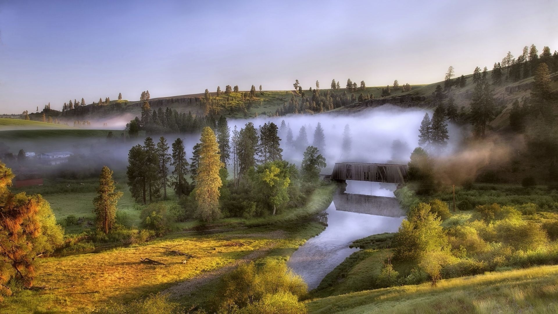 пейзаж, река