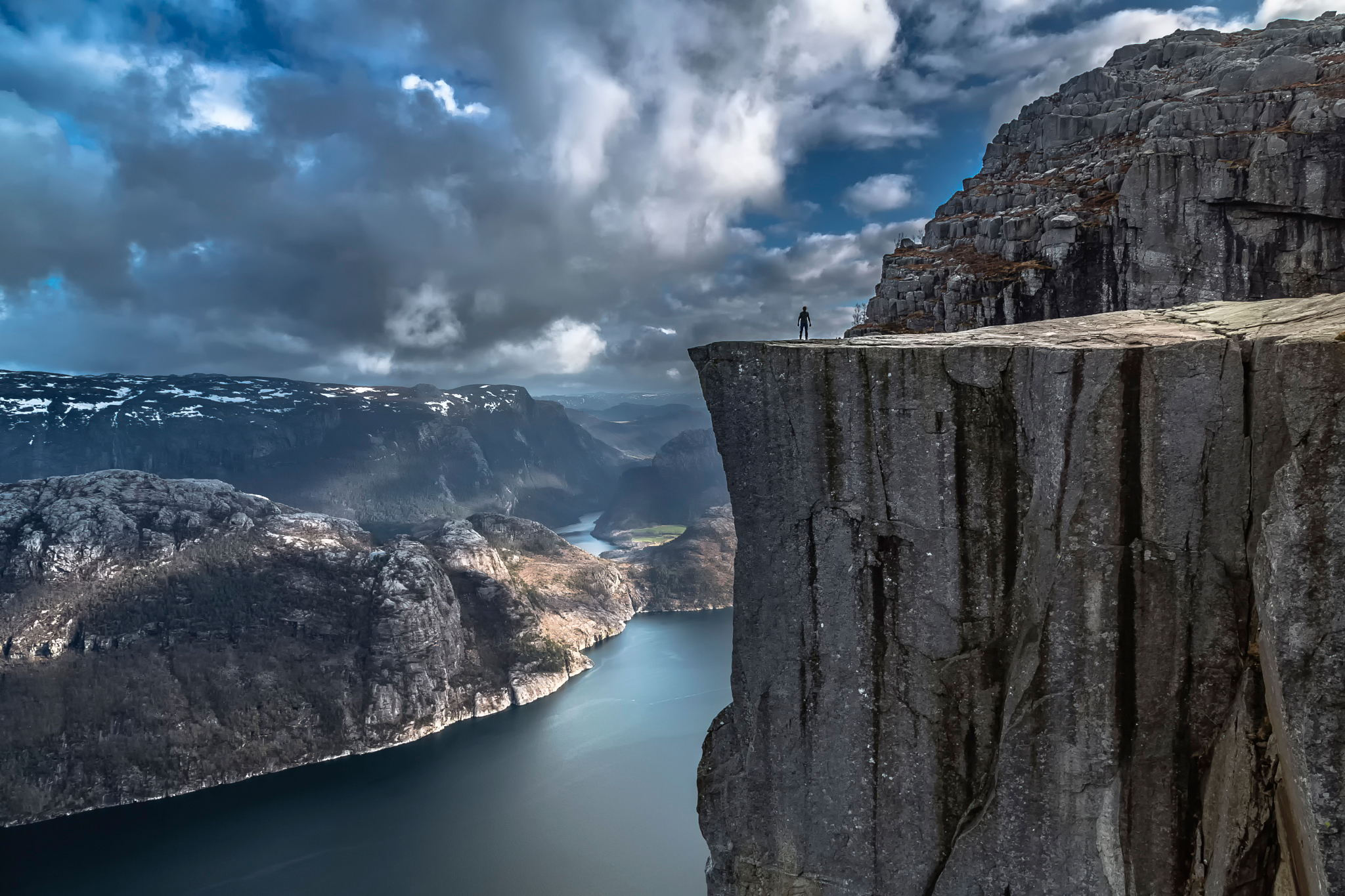 preikestolen, норвегия, рок