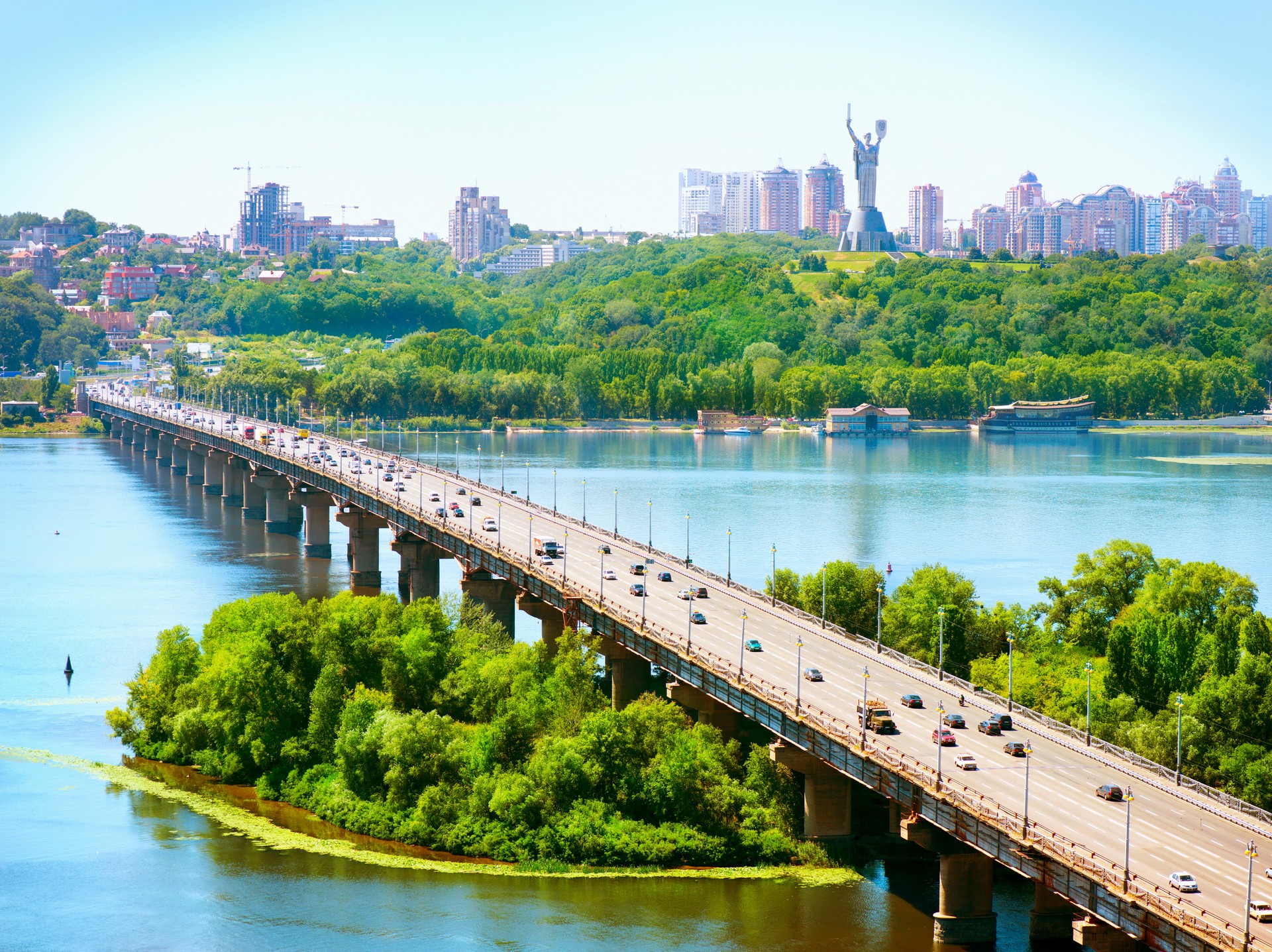 киев, мост, день