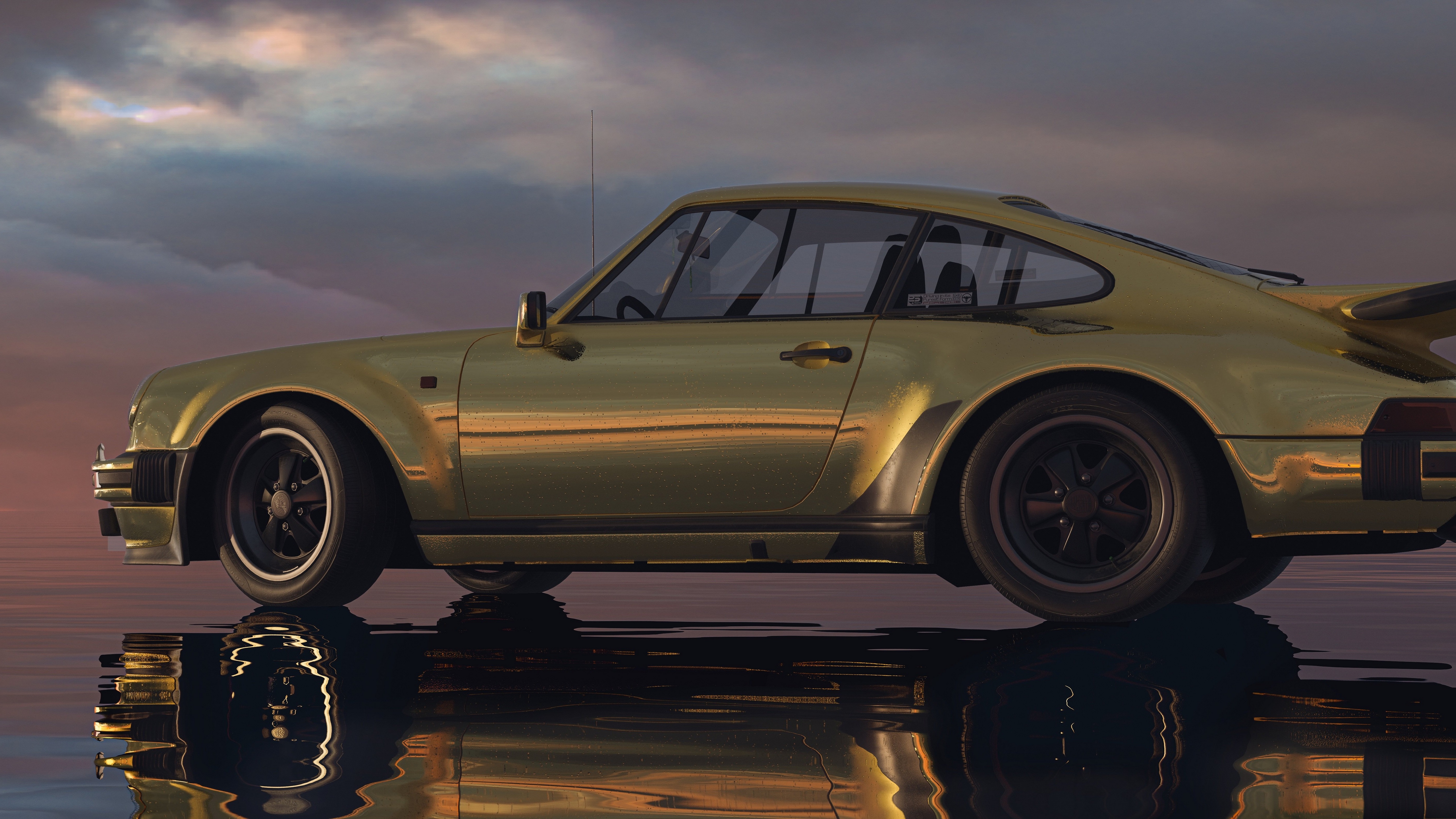 porsche, изолированный автомобиль
