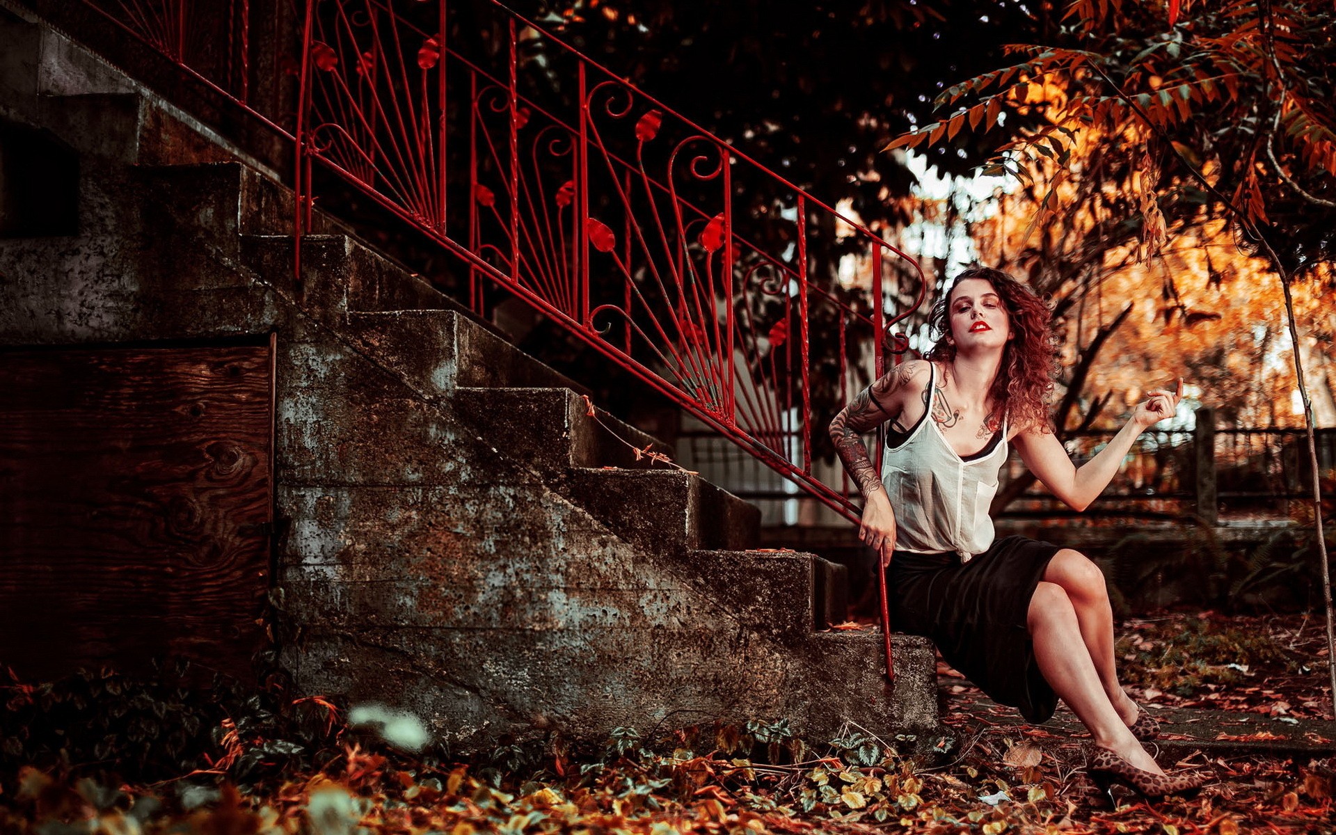 осень, розовый