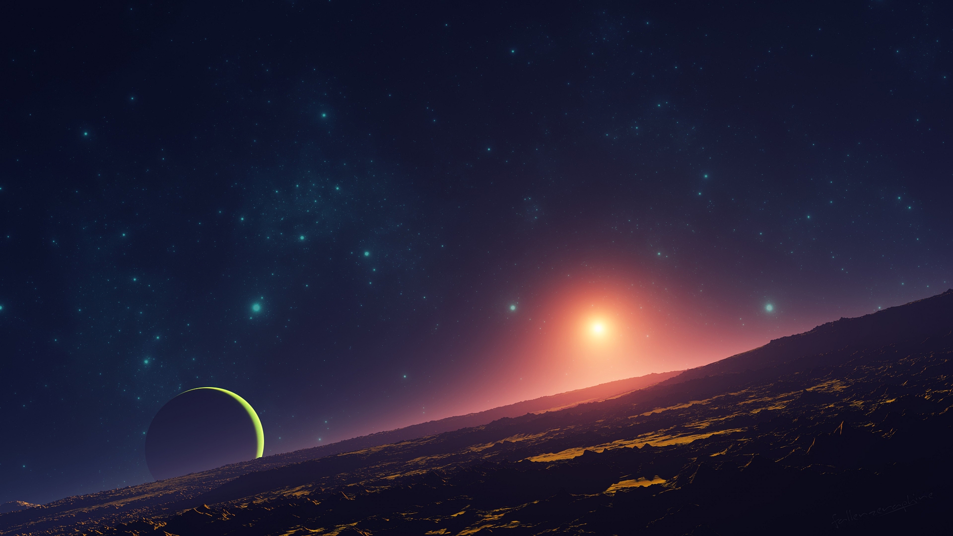 планета, звезда, земля